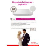 Fujitsu DESIGN AIRSTAGE sorozat 2 KW  oldalfali splitklíma berendezés 